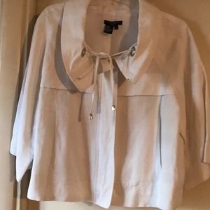 Sandro (L) linen short jacket